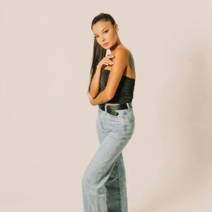 blue denim jeans